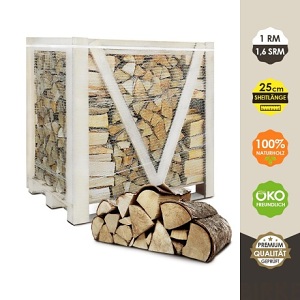 Brennholz Birke 25 cm, 1,6 srm/1RM Naturgetrocknet